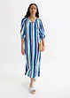 Robe caftan rayée en viscose texturée, bonprix
