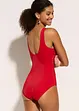 Maillot 1 pièce sculptant, maintien léger, avec plis décoratifs, bonprix