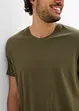 Lot de 3 T-shirts col V, bonprix