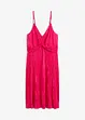 Robe courte en matière brillante et plissée, bonprix