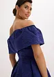 Robe à encolure Bardot en jacquard brillant, bonprix