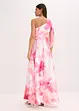 Robe asymétrique en satin brillant, bonprix