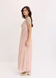 Robe longue brodée de sequins, bonprix