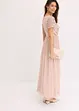 Robe longue brodée de sequins, bonprix