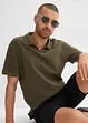 Polo en coton texturé, bonprix