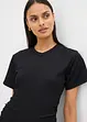 Robe en jersey crêpe texturé, bonprix
