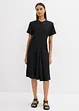 Robe en jersey crêpe texturé, bonprix