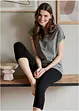 Lot de 2 T-shirts longs 100% coton, bonprix