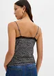 Top en mesh à fines bretelles, bonprix