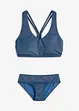 Bikini brassière (ens. 2 pces) aspect jean, bonprix