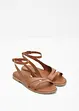Sandales en cuir, bonprix
