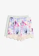 Lot de 2 shorts de pyjama en coton et viscose, bonprix