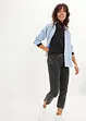 Jean straight, taille moyenne, cropped, extensible, bonprix