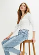 Jean mom taille haute, extensible, bonprix