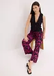 Pantalon large et imprimé en viscose fluide, bonprix