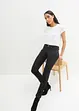 Jean droit taille mi-haute, extensible, bonprix