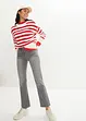 Jean droit taille mi-haute, extensible, bonprix