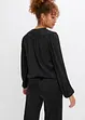 Blouse en satin style portefeuille, bonprix