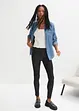 Legging aspect jean en coton mélangé, bonprix