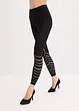 Legging avec bordures confort et broderie anglaise 80den, bonprix