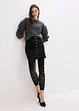 Legging avec bordures confort et broderie anglaise 80den, bonprix