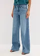 Jean large taille mi-haute, longueur sol, peu extensible, bonprix
