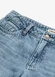Jean large taille mi-haute, longueur sol, peu extensible, bonprix