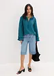 Bermuda en jean taille mi-haute, peu extensible, bonprix