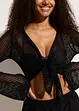 Gilet de plage court, aspect crochet, bonprix