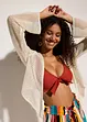 Gilet de plage transparent, aspect crochet, bonprix
