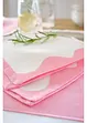 Lot de 2 serviettes de table en coton avec bordure contrastante, bonprix