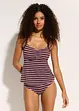 Tankini (ens. 2 pces) avec décolleté froncé, bonprix