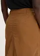 Jupe midi en popeline de coton, bonprix