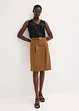 Jupe midi en popeline de coton, bonprix