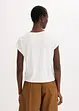 T-shirt en viscose mélangée à strass, bonprix