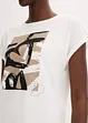 T-shirt en viscose mélangée à strass, bonprix