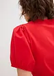 T-shirt en jersey avec manches bouffantes en popeline de coton, bonprix