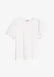 T-shirt en jersey avec manches bouffantes en popeline de coton, bonprix
