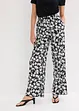 Pantalon palazzo en tissu texturé, bonprix