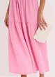 Robe midi en jersey texturé avec découpe dos, bonprix