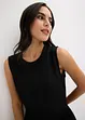 Robe midi en jersey texturé avec découpe dos, bonprix