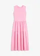Robe midi en jersey texturé avec découpe dos, bonprix