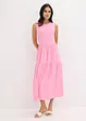 Robe midi en jersey texturé avec découpe dos, bonprix