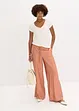 Pantalon palazzo aspect brillant, bonprix