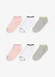 Lot de 6 socquettes coton, bonprix