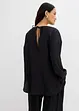 Blouse oversize en crépon de viscose mélangée, bonprix