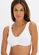 Lot de 2 soutiens-gorge coton sans armatures, fermeture devant, bonprix