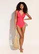 Maillot 1 pièce sculptant à larges bretelles, maintien léger, bonprix
