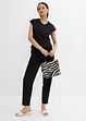 Pantalon en maille piquée, longueur cheville, bonprix