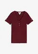 T-shirt col tunisien 100% coton, bonprix